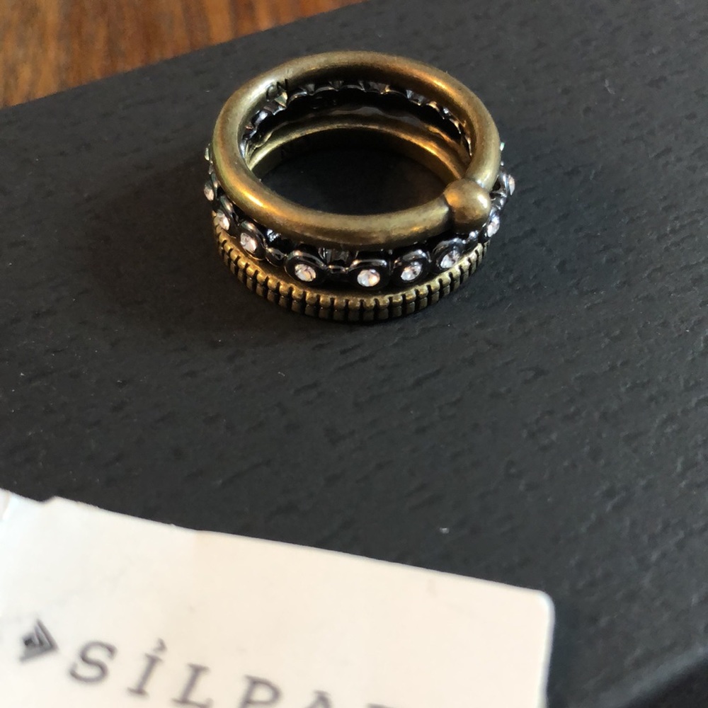 Silpada K&R “Destinations Stack” Rings - Picture 2 of 5